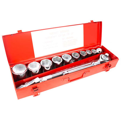 JUEGO DE DADO 3/4”14PZ 7/8-2” CAJA METAL LH-1266