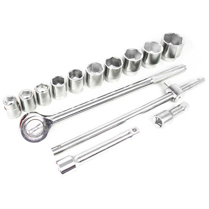 JUEGO DE DADO 3/4”14PZ 7/8-2” CAJA METAL LH-1266