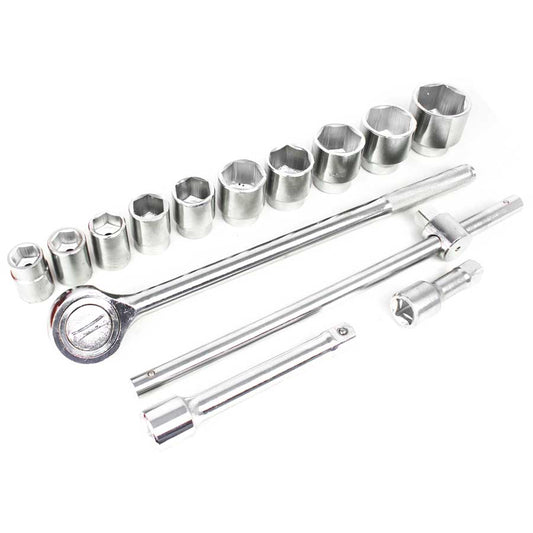 JUEGO DE DADO 3/4”14PZ 7/8-2” CAJA METAL LH-1266