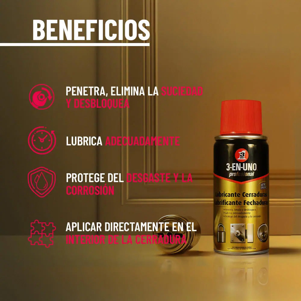 3 EN 1 DRY LUBE (CERRADURAS Y CANDADOS) 9088