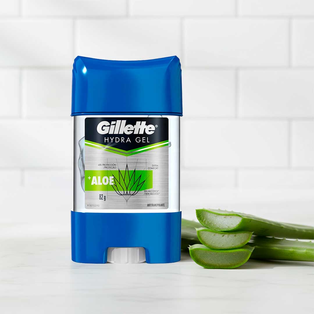 ANTITRANSPIRANTE BARRA GILLETTE HYDRA GEL ALOE 82G