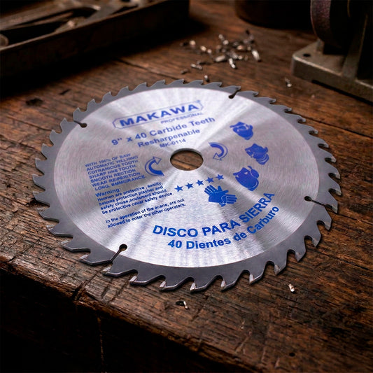 DISCO CORTE MADERA 9″ 40D MAKAWA MK-0114