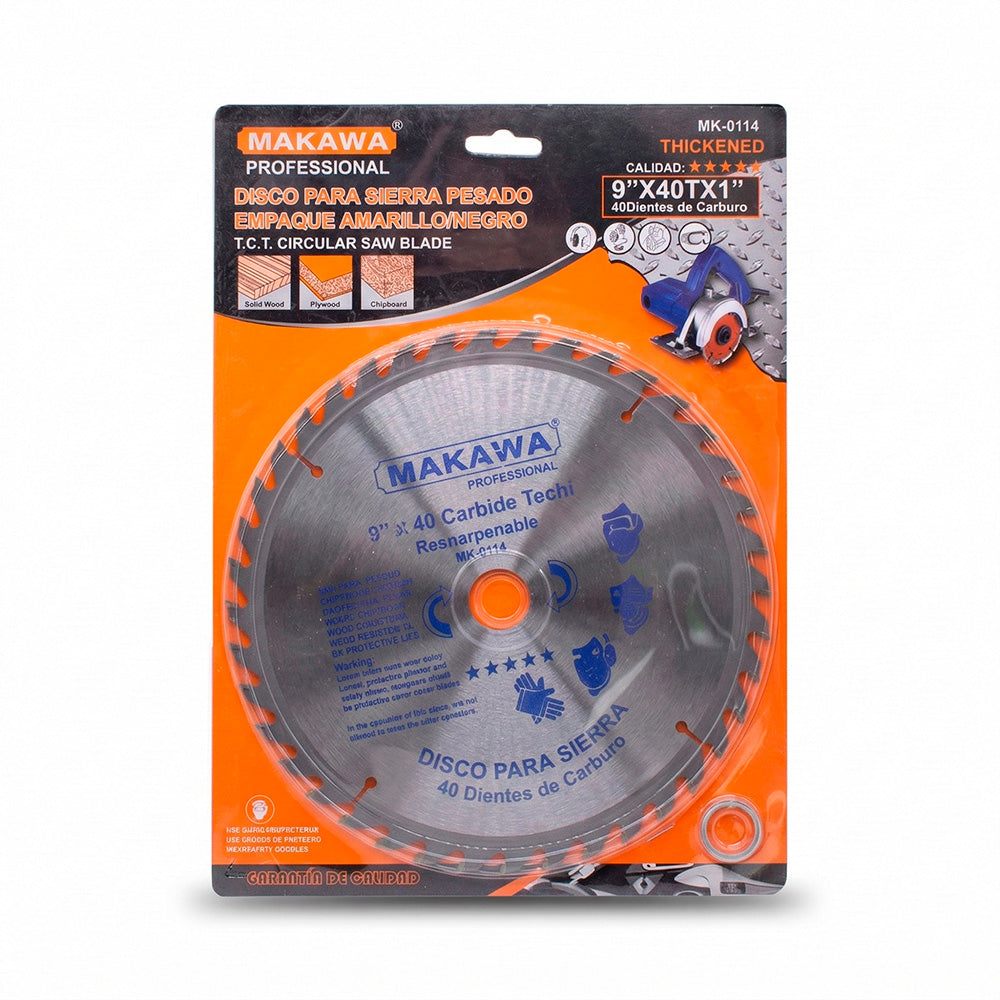 DISCO CORTE MADERA 9″ 40D MAKAWA MK-0114