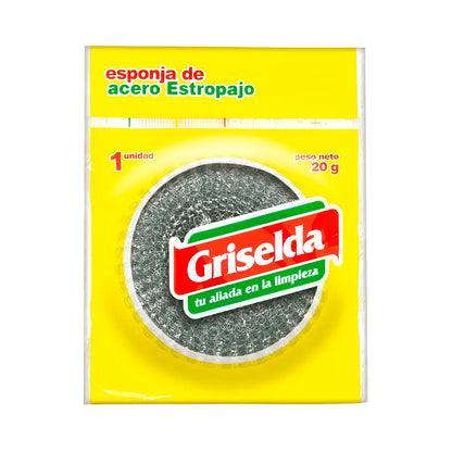 ESPONJA DE ACERO GRISELDA POR UNIDAD GR511