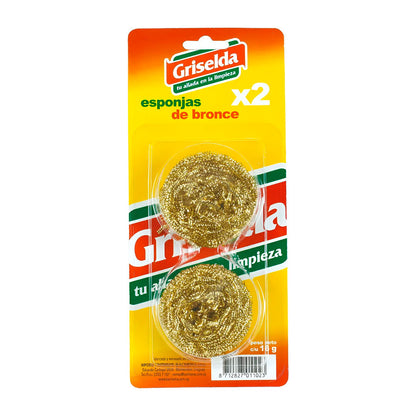 ESPONJA DE BRONCE GRISELDA X 2UN GR570