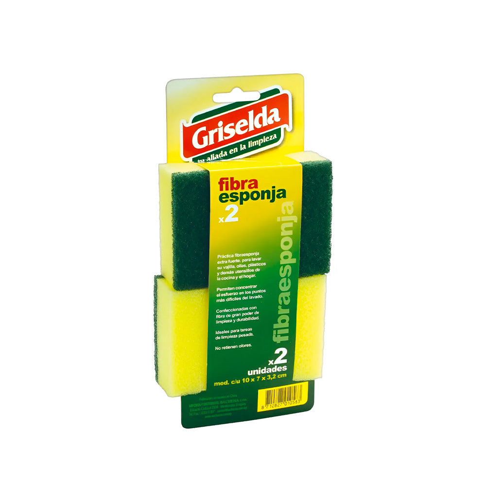 GRISELDA FIBRA ESPONJA CARTON X 2 UNID GR421