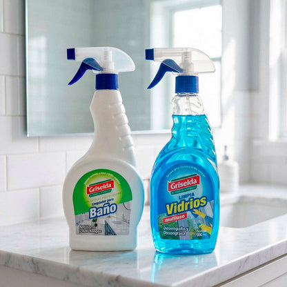 PACK L. VIDRIO +L. BAÑO GRISELDA X 500 ML GR207