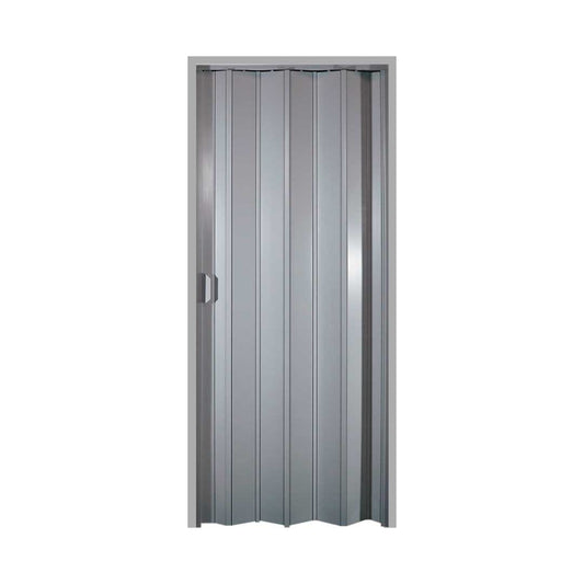 PUERTA PLEGABLE PVC 90X210CM GRIS PLASFLEX