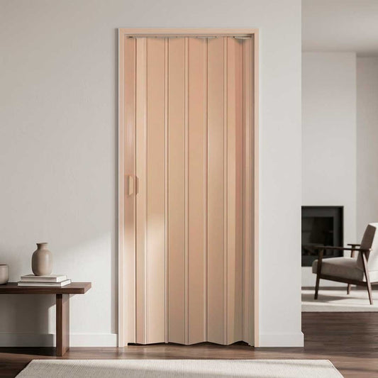PUERTA PLEGABLE PVC 80X210CM BEIGE PLASFLEX