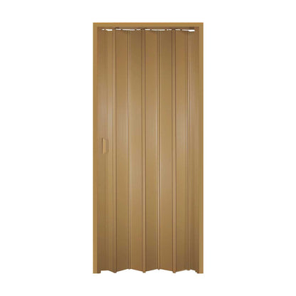 PUERTA PLEGABLE PVC 80X210CM MARRON CLARO PLASFLEX