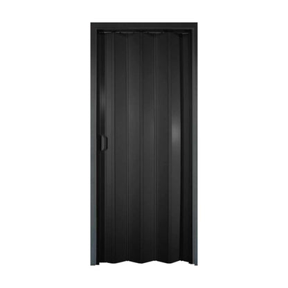 PUERTA PLEGABLE PVC 90X210CM NEGRO PLASFLEX