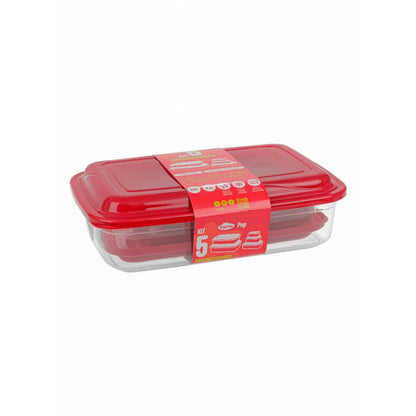 KIT 5 POTES RECTANGULARES CR-05