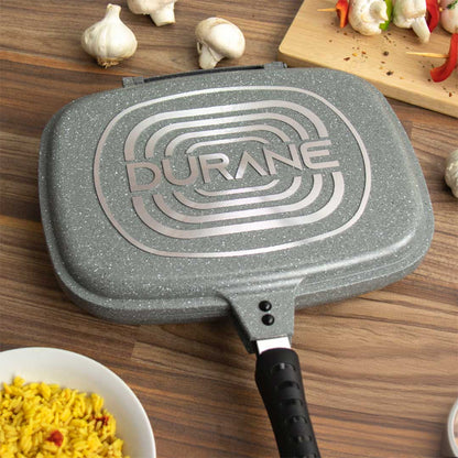 SARTEN DOBLE 32CM DURANE GRIS GL80851-1