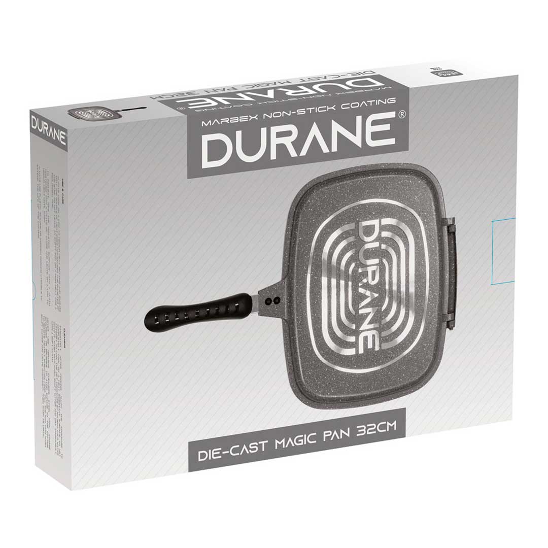 SARTEN DOBLE 32CM DURANE GRIS GL80851-1