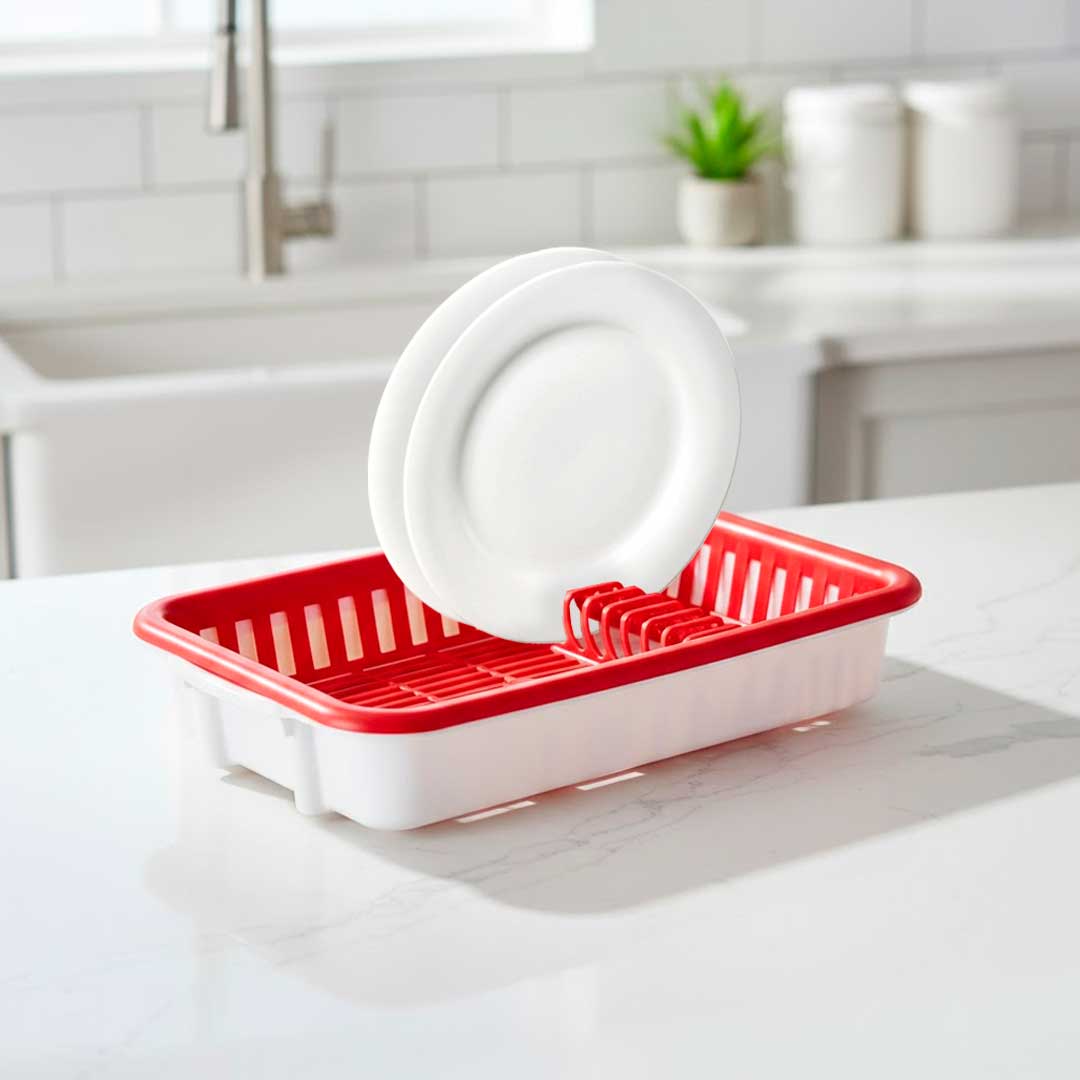 ESCURRIDOR CON BANDEJA PLASTICO KEL-01