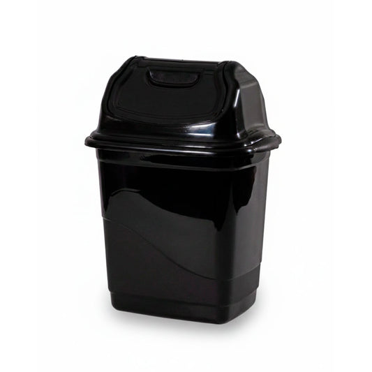 PAPELERA NEGRA TAPA 10L LIBG-10