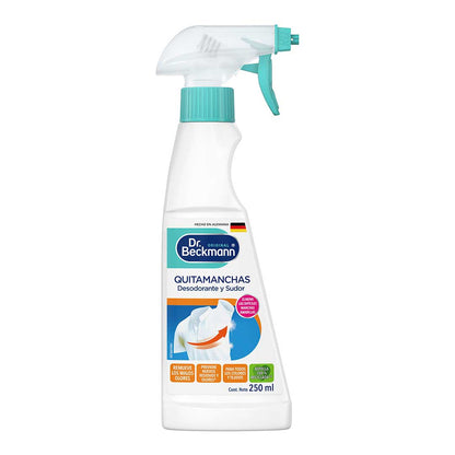 QUITAMANCHAS DESODORANTE Y SUDOR DR. BECKMANN 250M