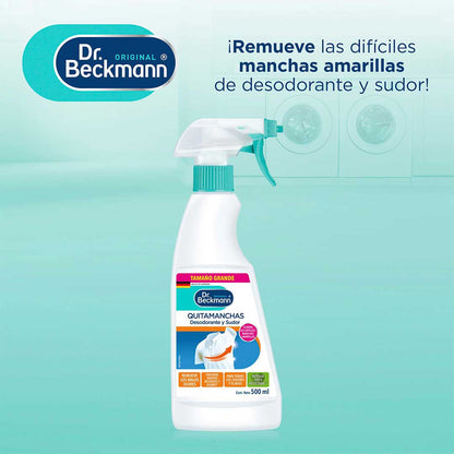 QUITAMANCHAS DESODORANTE Y SUDOR DR. BECKMANN 250M