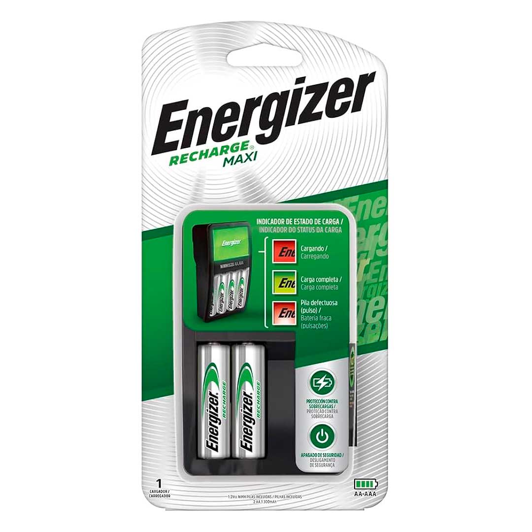 CARGADOR ENERGIZER MAXI C/2 AA REGALO CHVCM3