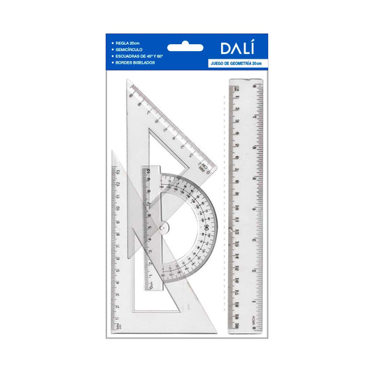 JUEGO DE GEOMETRIA CHICO DALI 20CM 2731