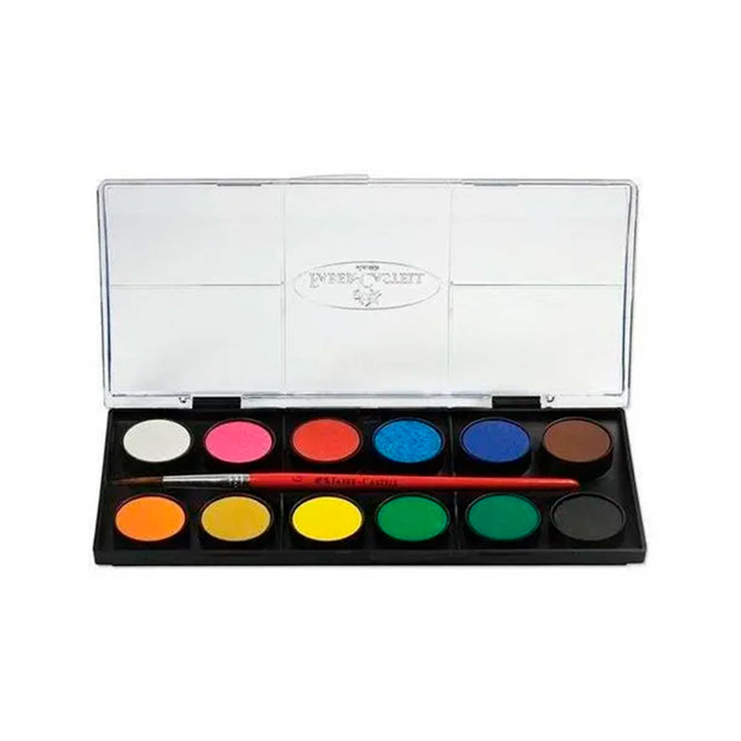 ACUARELAS FABER CASTELL 12CLORES +PINCEL 1410