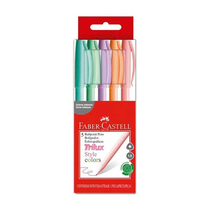 BOLIGRAFO TRILUX FABER CASTELL X5 PASTEL 1858