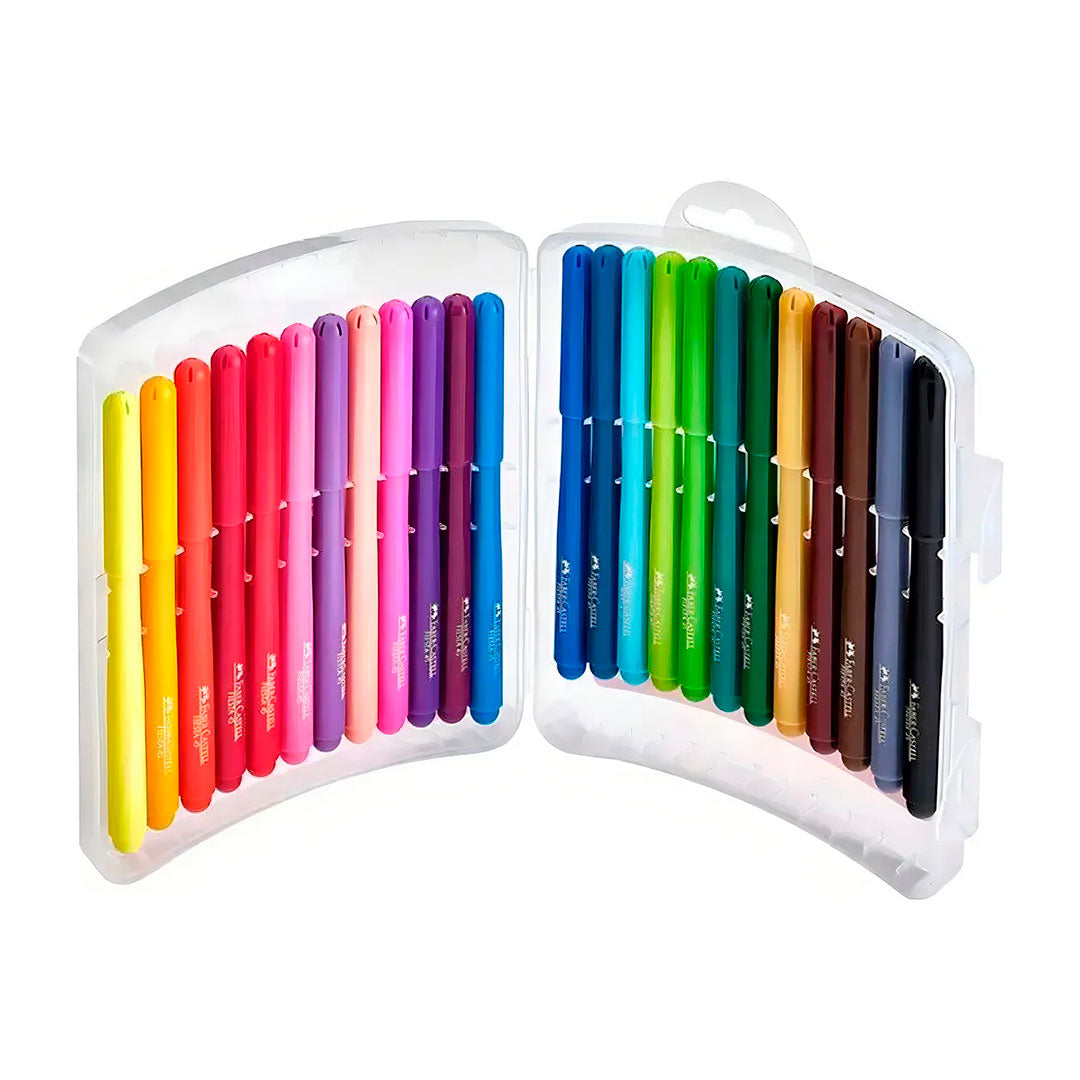 ESTUCHE MARCADORES FINOS FABER CASTELL X24 2971