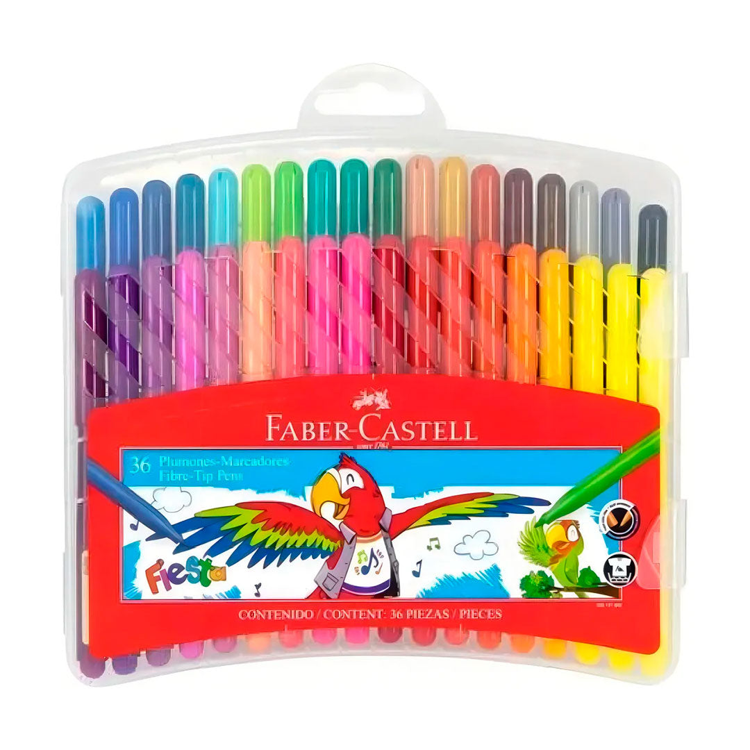 ESTUCHE MARCADORES FINOS FABER CASTELL X36 2867