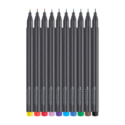 FIBRAS FABER CASTELL X10UN TRAZO FINO 2925