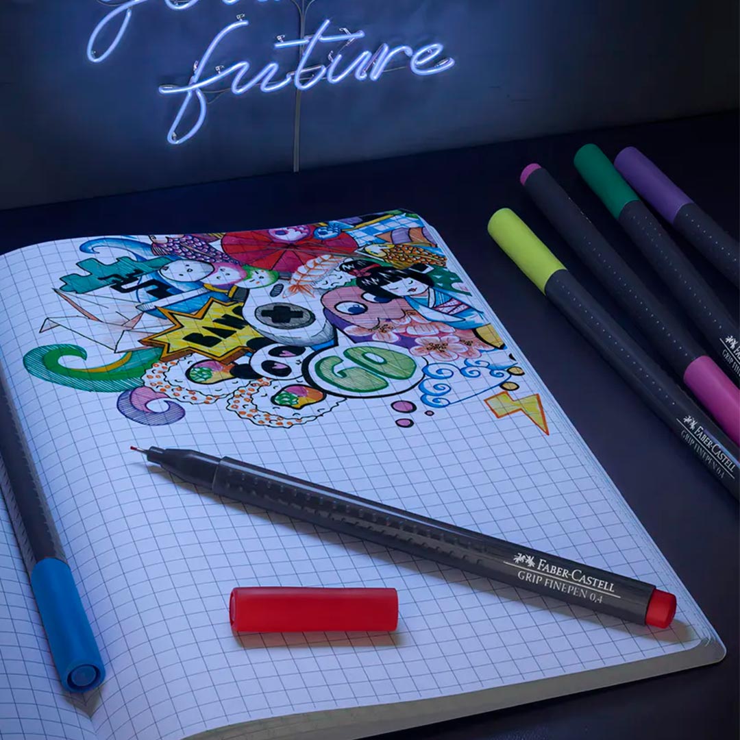 FIBRAS FABER CASTELL X10UN TRAZO FINO 2925