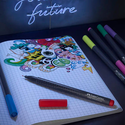 FIBRAS FABER CASTELL X10UN TRAZO FINO 2925