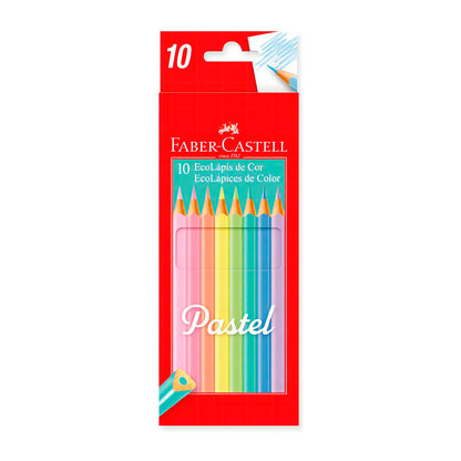 LAPICES DE COLORES PASTEL X10 FABER CASTELL 2748