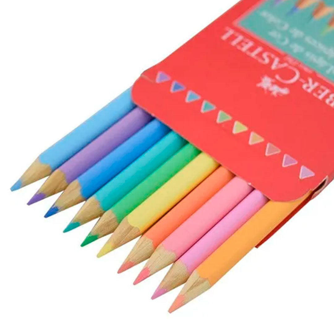 LAPICES DE COLORES PASTEL X10 FABER CASTELL 2748
