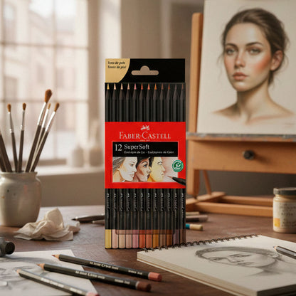 LAPICES SUPERSOFT X12 CON KIT FABER CASTELL 2747
