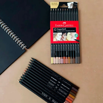 LAPICES SUPERSOFT X12 CON KIT FABER CASTELL 2747