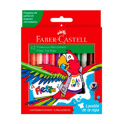 MARCADORES FINOS FABER CASTELL X12 2917