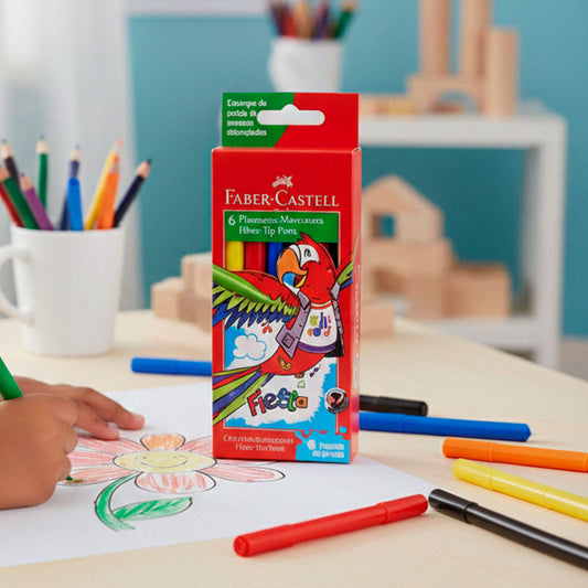MARCADORES FINOS FABER CASTELL X6 2916
