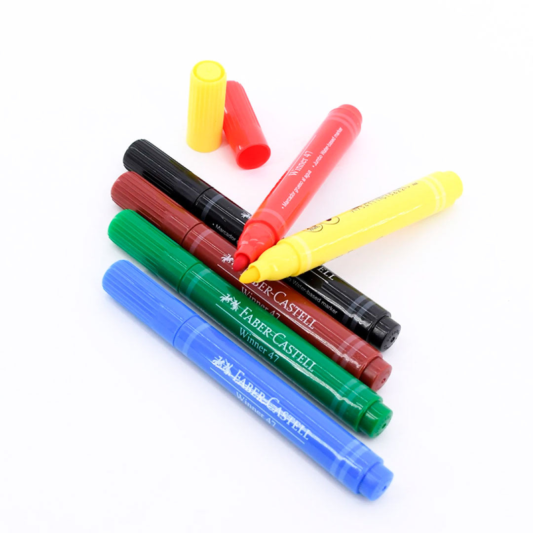 MARCADORES GRUESOS X6 FABER CASTELL 2919