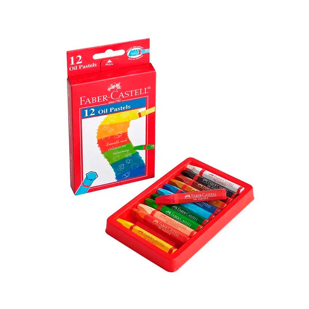 OLEO PASTEL 12 COLORES FABER CASTELL 1405