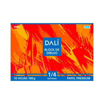 PAPEL DE DIBUJO PREMIUM 1/4W 10HOJAS DALI 3111