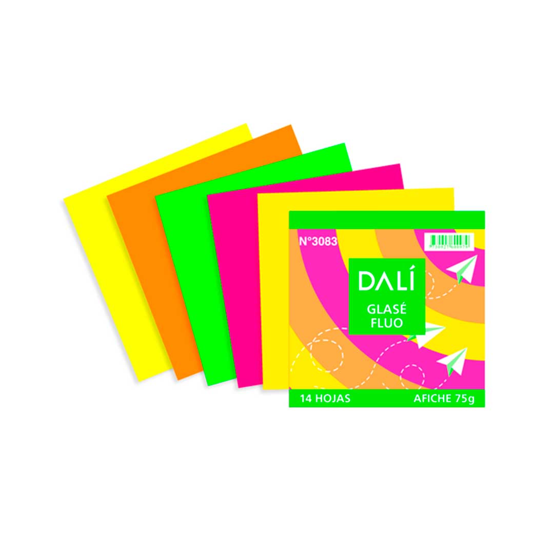 PAPEL GLASE FLUO DALI 3083