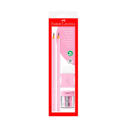 SET ESCOLAR EN BLISTER ROSA PASTEL 2367