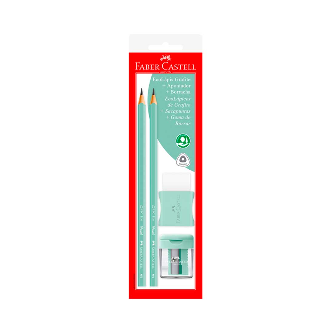 SET ESCOLAR EN BLISTER VDE AGUA 2368