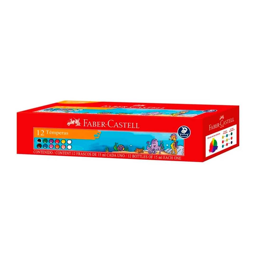 TEMPERA SURTIDA FABER CASTELL X12 3323