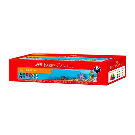 TEMPERA SURTIDA FABER CASTELL X12 3323