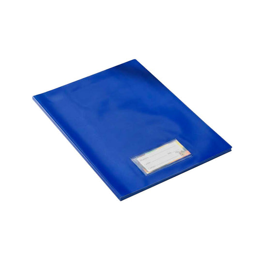 FORRO DE PVC PARA CUADERNO AZUL