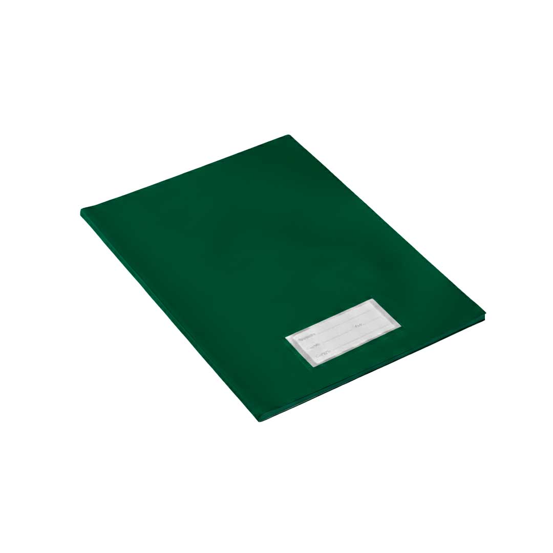 FORRO DE PVC PARA CUADERNO VERDE