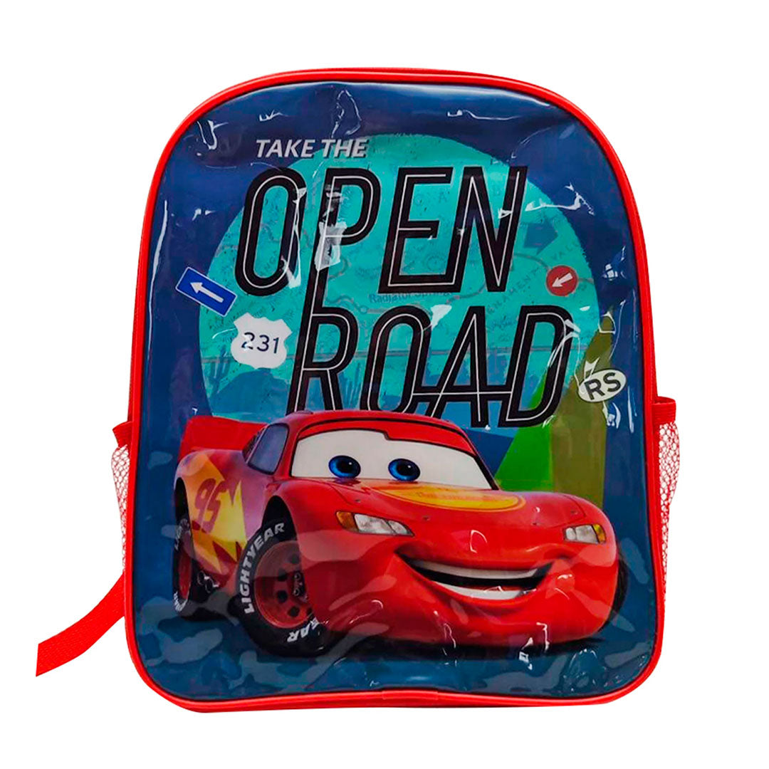 MOCHILA 30X24X20 CARS ROJO