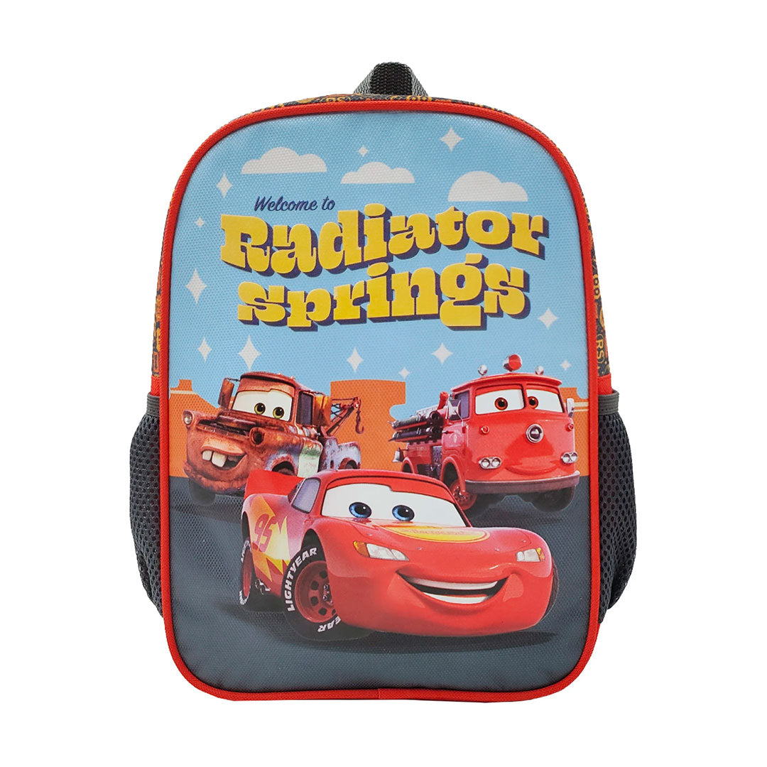 MOCHILA 30X23X10 TAFETA CARS ROJO