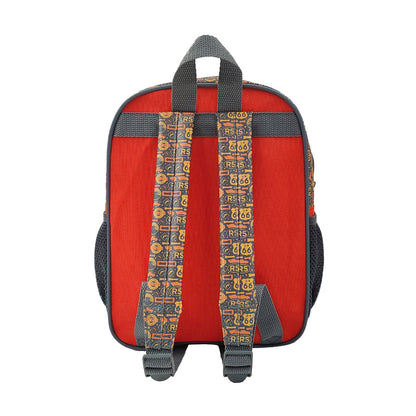MOCHILA 30X23X10 TAFETA CARS ROJO